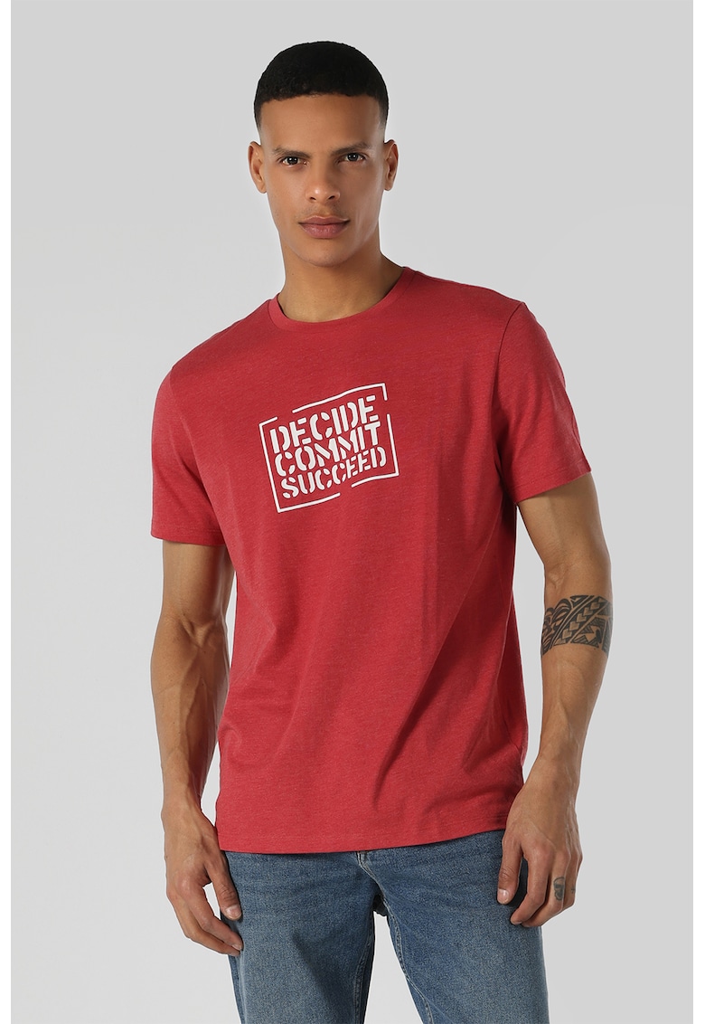 Tricou regular fit cu text