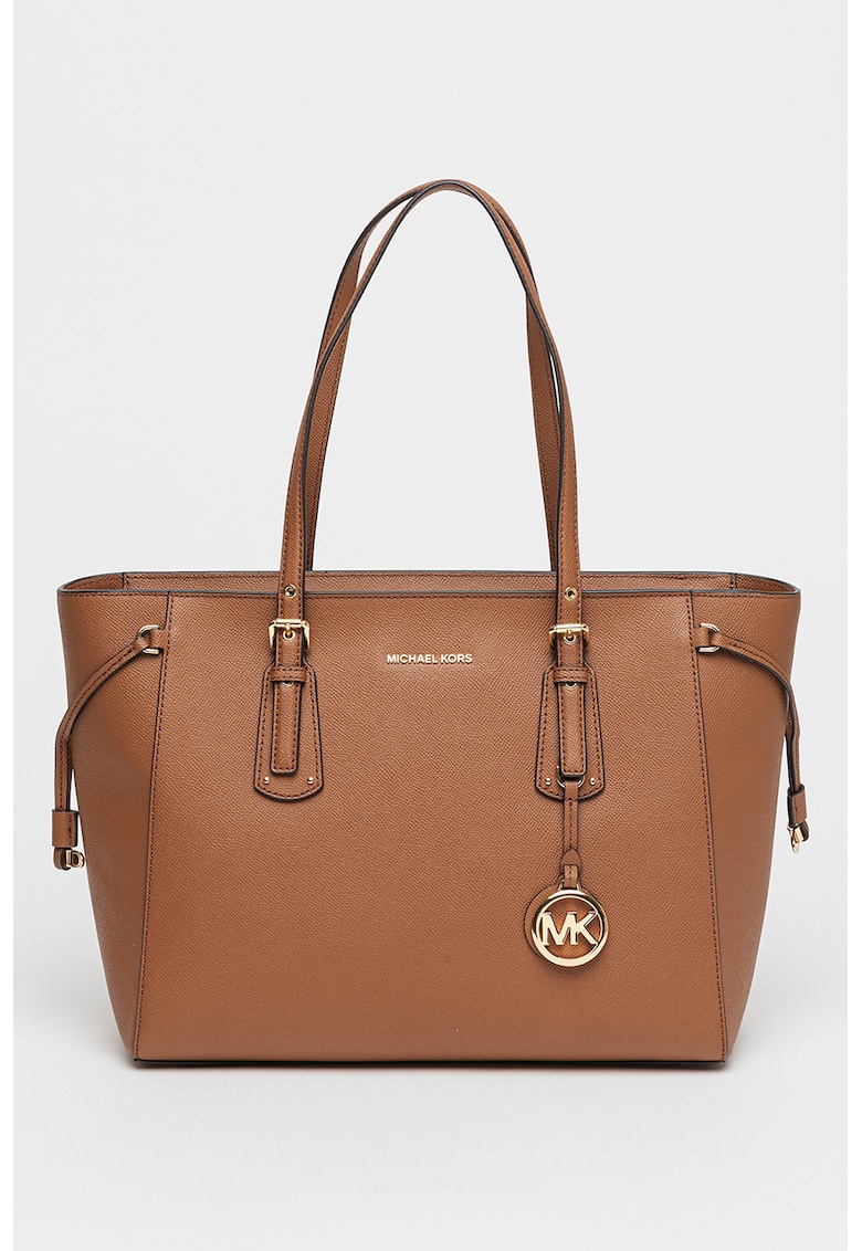 Geanta shopper uni de piele - Maro scortisoara