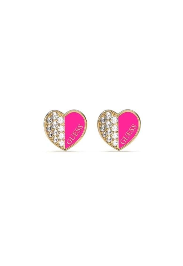 Cercei Lovely stud cu cristale JUBE03048JWYGFCT-U - Auriu - Roz