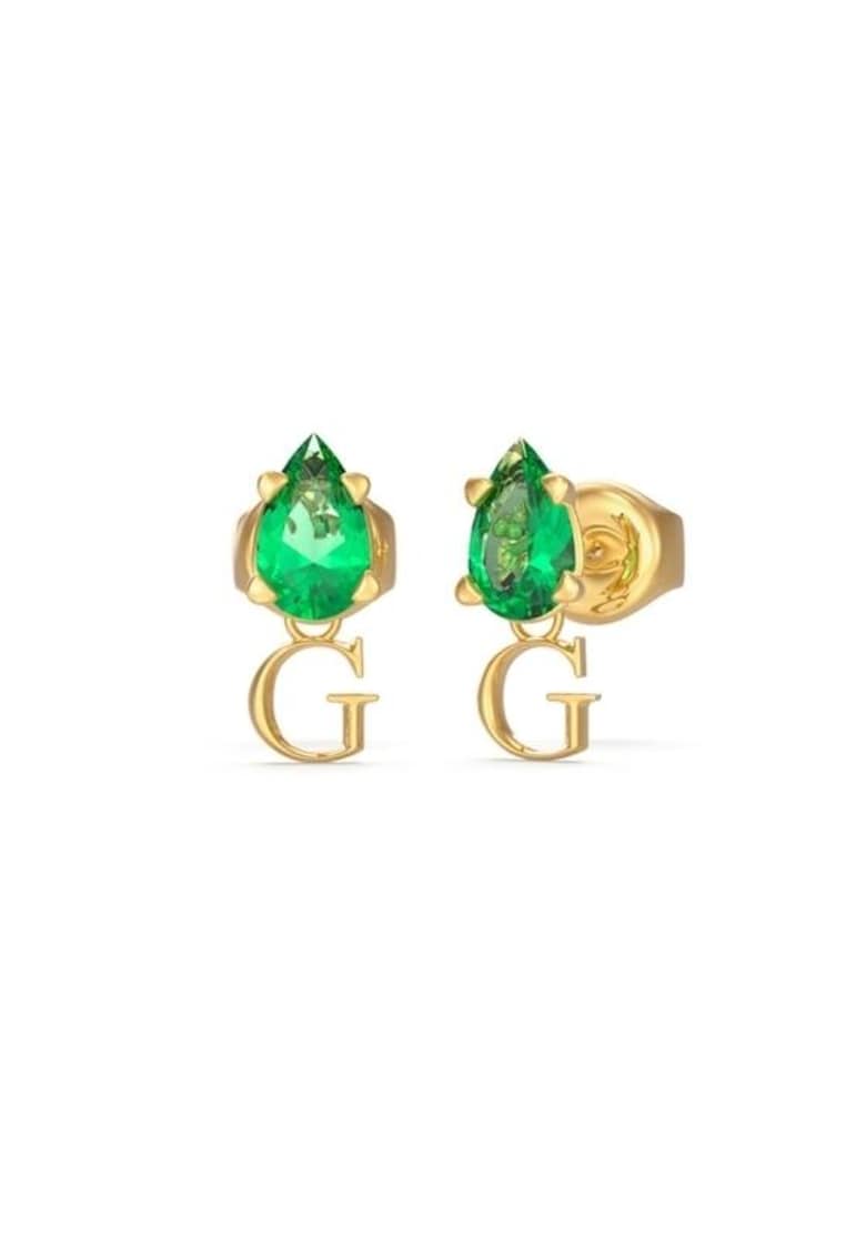 Cercei Studs Party cu cristale JUBE02151JWYGEMT-U - Auriu - Verde