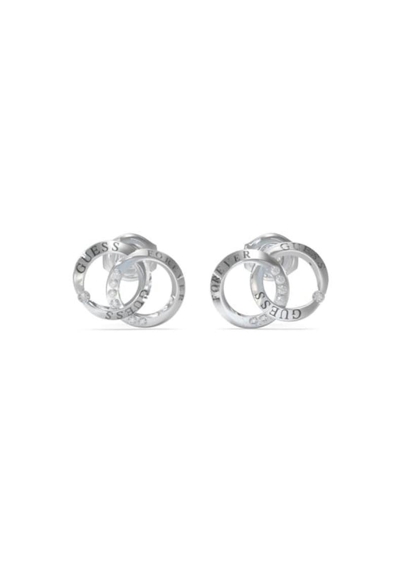 Cercei Forever Links stud cu cristale JUBE02190JWRHT-U - Argintiu