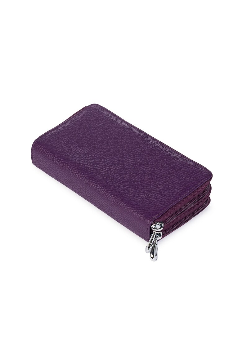 Portofel dama dublu din piele naturala Franco