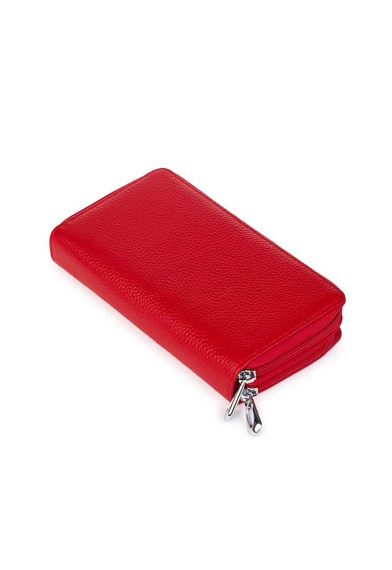 Portofel dama dublu din piele naturala Franco