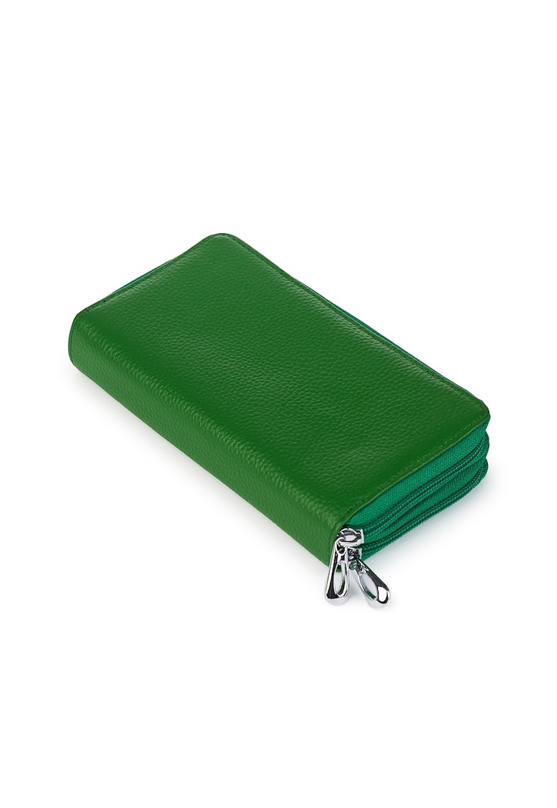 Portofel dama dublu din piele naturala Franco