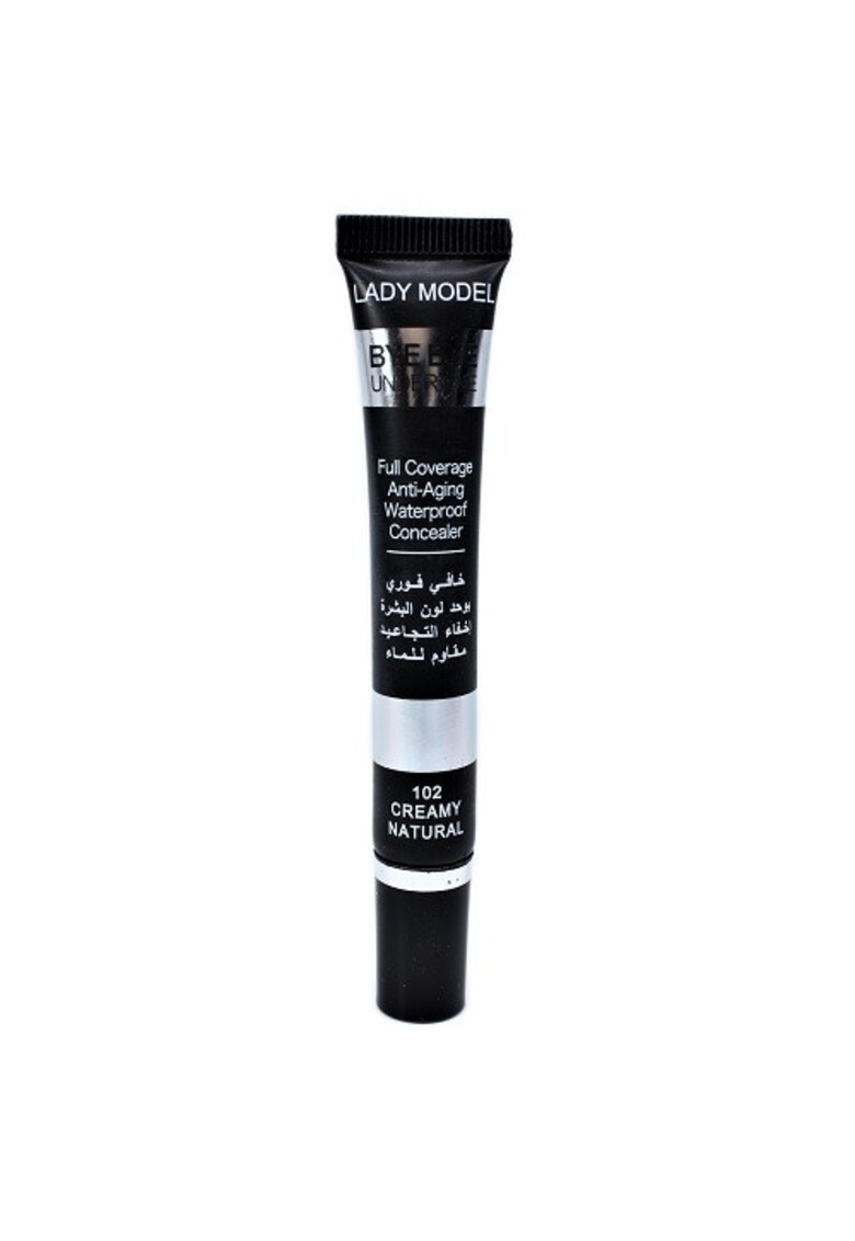 Corector acoperire mare - Lady Model - Bye Under Eye Waterproof - 102 Creamy Natural - 20 ml