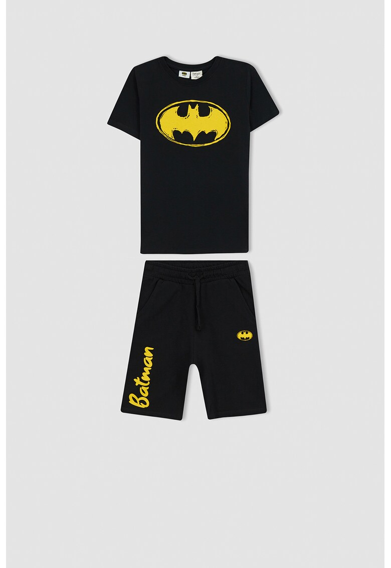 Pijama scurta cu imprimeu cu batman