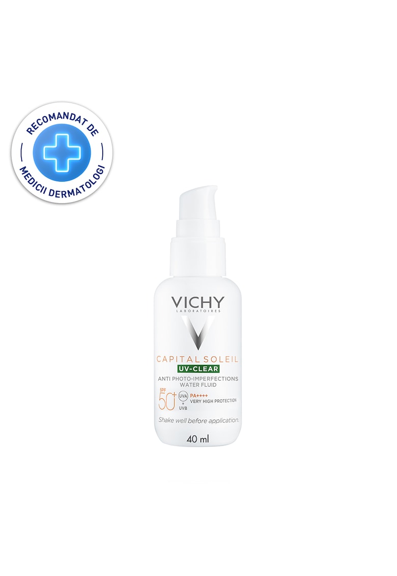 Fluid protectie solara pentru ten gras cu tendinta acneica SPF 50+ Capital Soleil UV Clear - 40ml