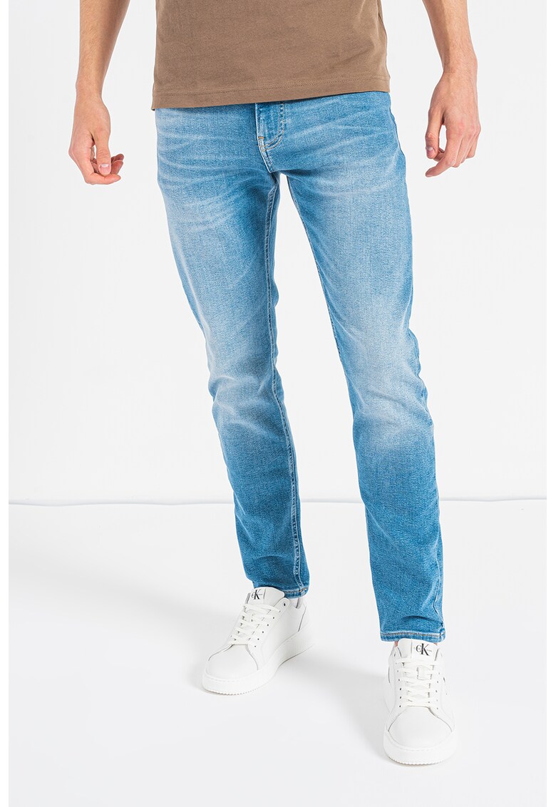 CALVIN KLEIN JEANS Прилепнали дънки със захабен ефект за Мъже CALVIN KLEIN JEANS Прилепнали дънки със захабен ефект за Мъже