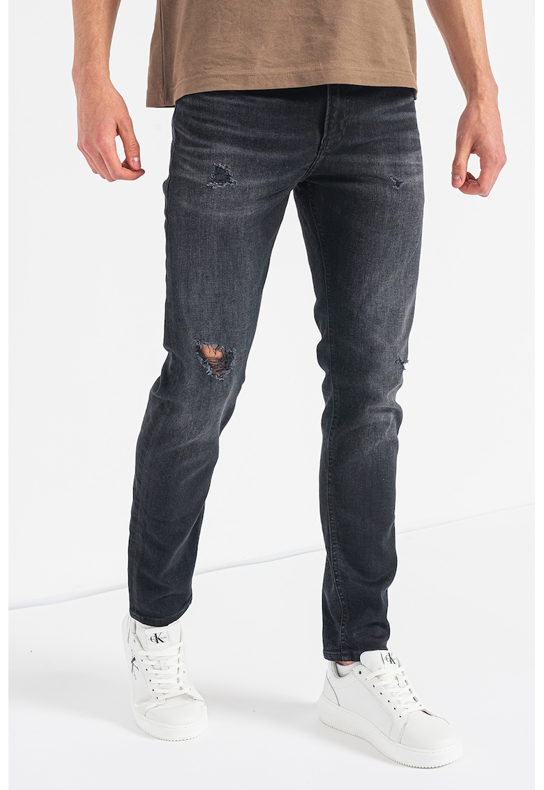 CALVIN KLEIN JEANS Прилепнали дънки с протрити зони за Мъже CALVIN KLEIN JEANS Прилепнали дънки с протрити зони за Мъже