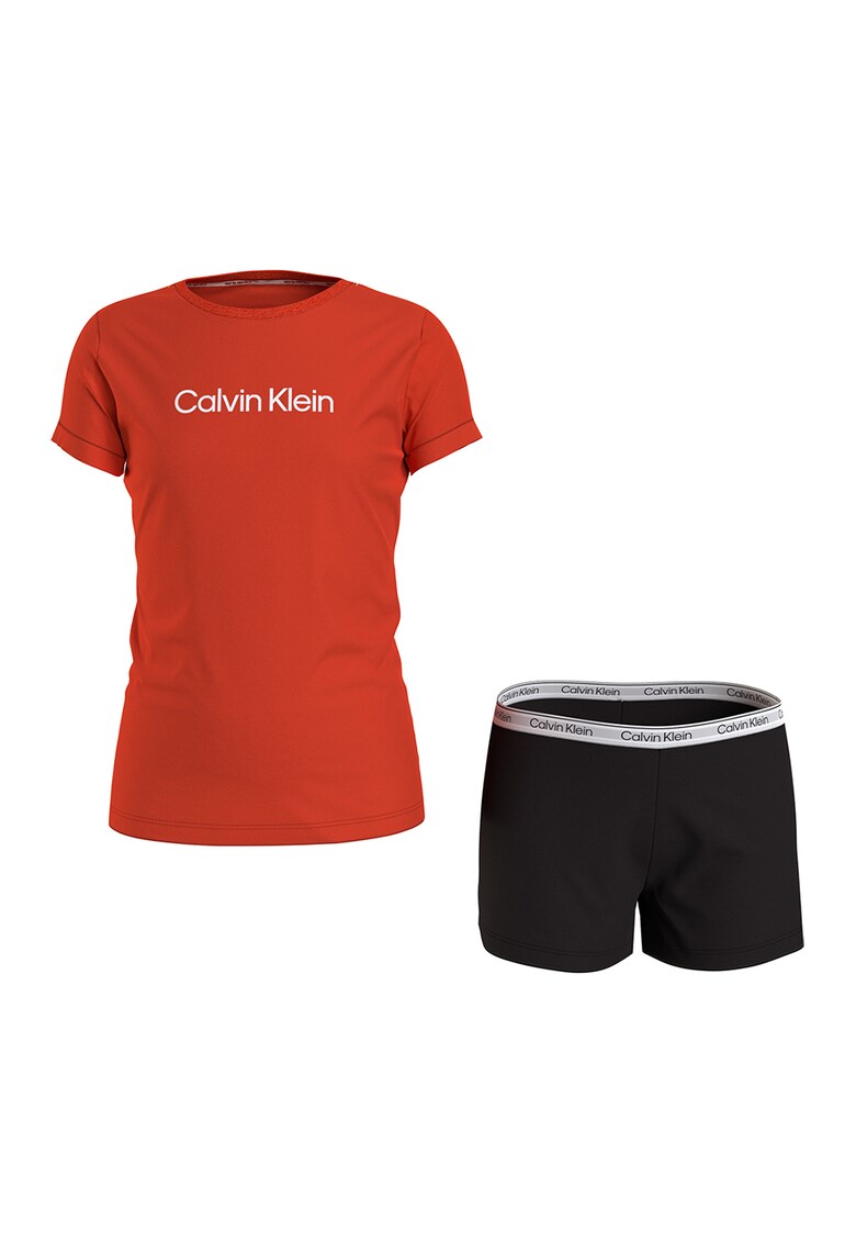 Calvin Klein Pijama scurta din amestec de bumbac organic