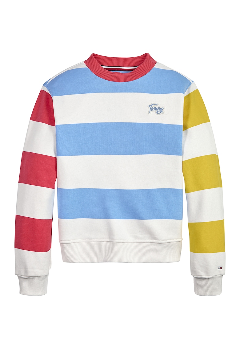 Tommy Hilfiger Раиран суитшърт с органичен памук за Момичета Tommy Hilfiger Раиран суитшърт с органичен памук за Момичета