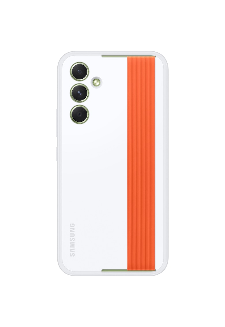 Husa de protectie Silicone Grip Case pentru Galaxy A54 (A546) - Alb