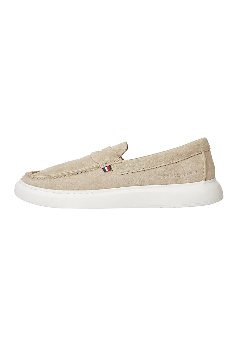 Tommy Hilfiger Велурени мокасини с лого за Мъже Tommy Hilfiger Велурени мокасини с лого за Мъже