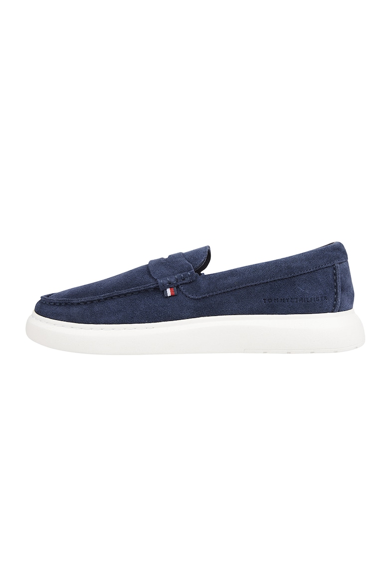Tommy Hilfiger Велурени мокасини с лого за Мъже Tommy Hilfiger Велурени мокасини с лого за Мъже