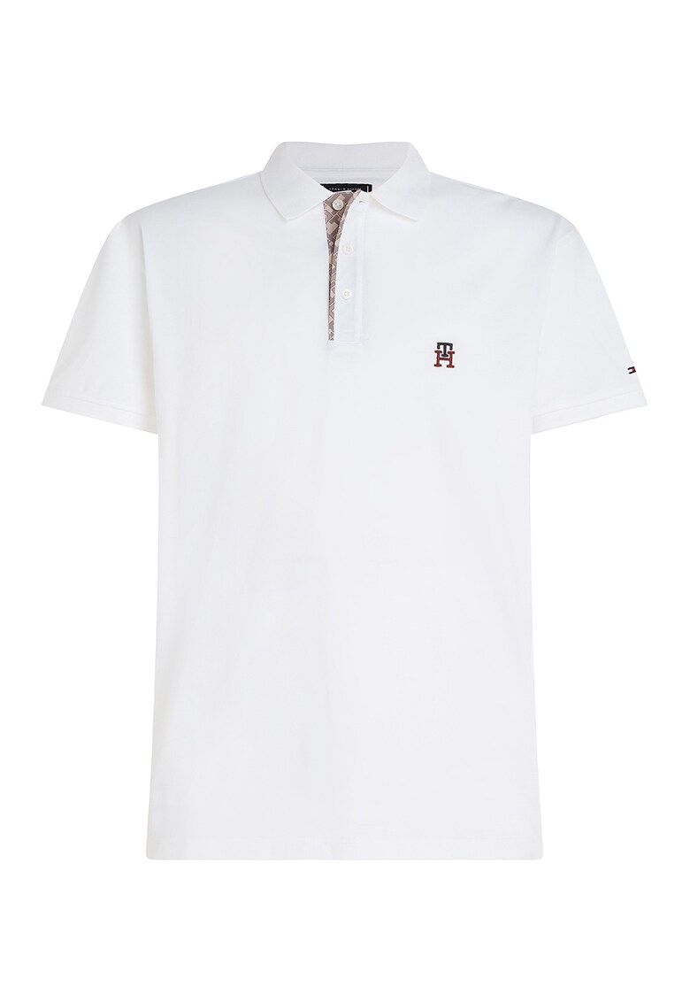 Tommy Hilfiger Тениска от органичен памук с яка и лого за Мъже Tommy Hilfiger Тениска от органичен памук с яка и лого за Мъже