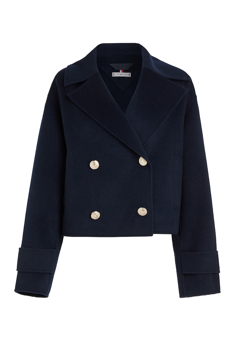 Tommy Hilfiger Палто с вълна и двуредно закопчаване за Жени Tommy Hilfiger Палто с вълна и двуредно закопчаване за Жени
