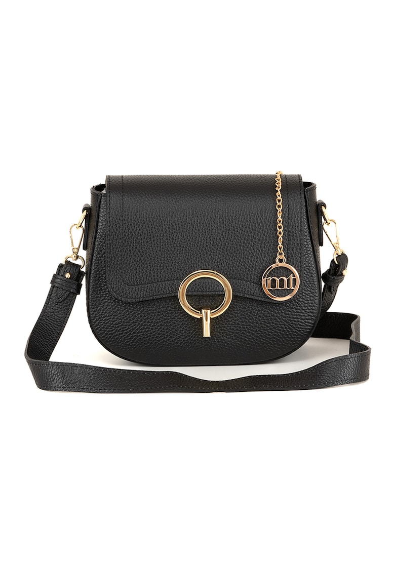 Geanta crossbody din piele cu aspect marmorat