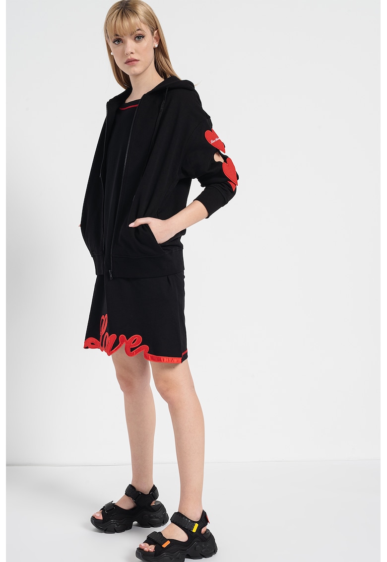 Love Moschino Рокля с текстова апликация за Жени Love Moschino Рокля с текстова апликация за Жени