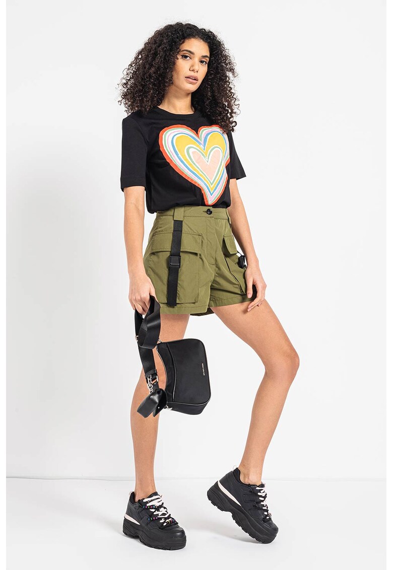 Love Moschino Къс панталон с висока талия и джобове за Жени Love Moschino Къс панталон с висока талия и джобове за Жени