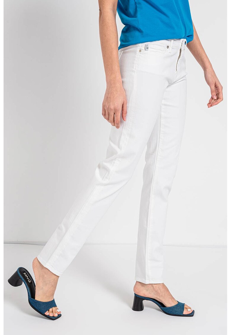 Blugi slim fit cu talie joasa