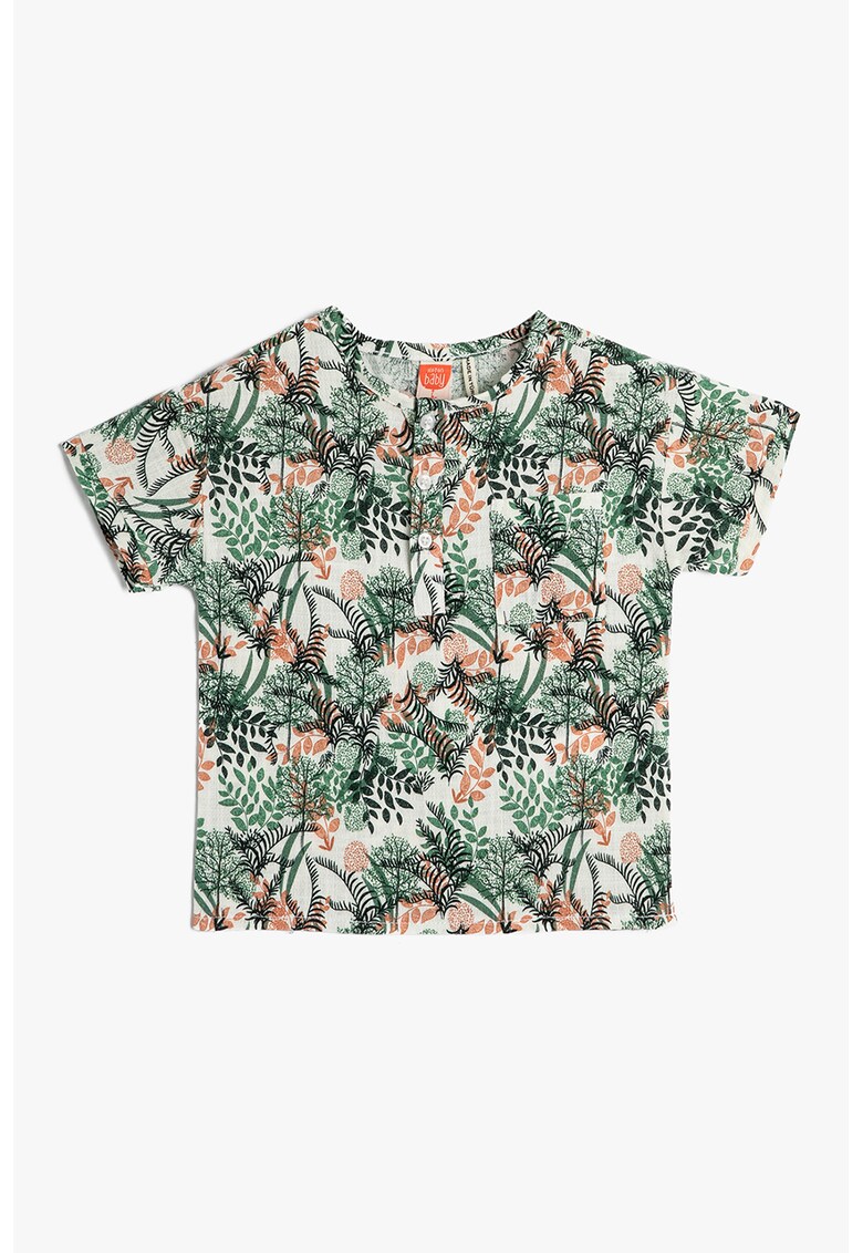Tricou din bumbac cu buzunar pe piept