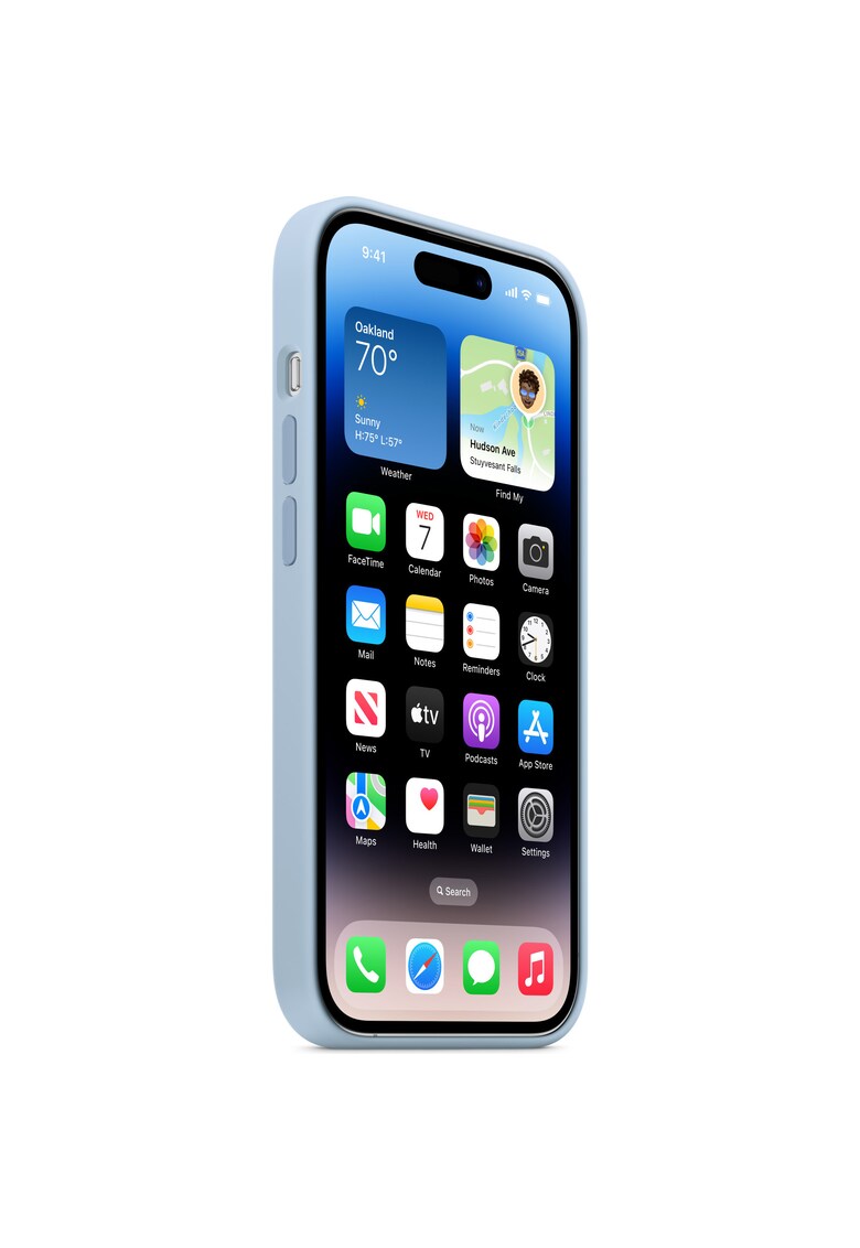 Husa de protectie Silicone Case with MagSafe pentru iPhone 14 Pro - Sky