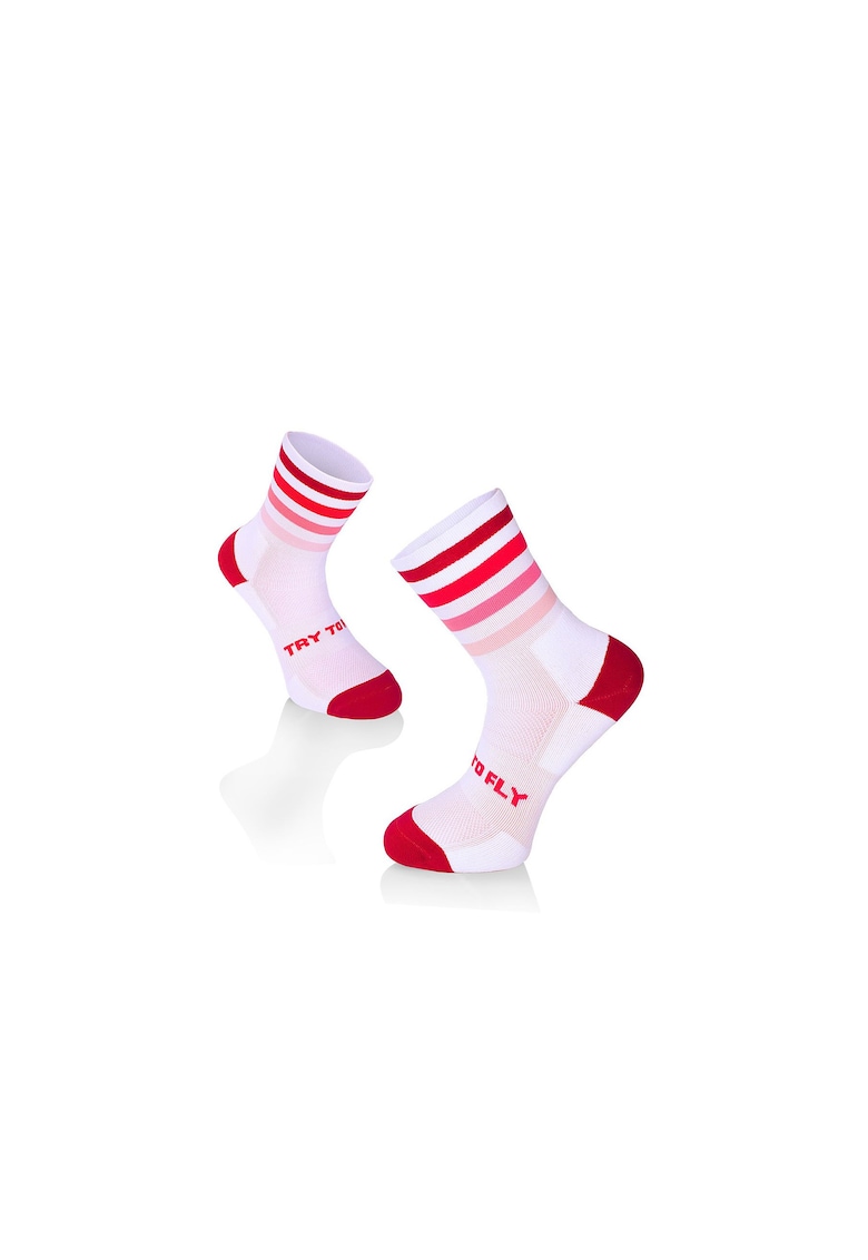 Sosete pentru alergat RUNNING MICROLON SOCKS Alb Roz