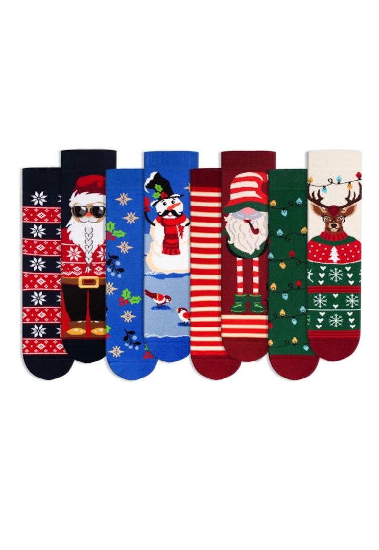 Sosete bumbac Christmas BOX - 4 BUC