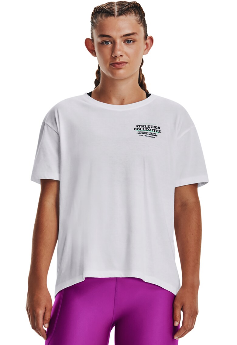 Tricou lejer cu imprimeu text - pentru antrenament Front of Class Mood