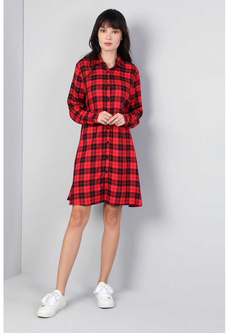 Rochie-camasa in carouri