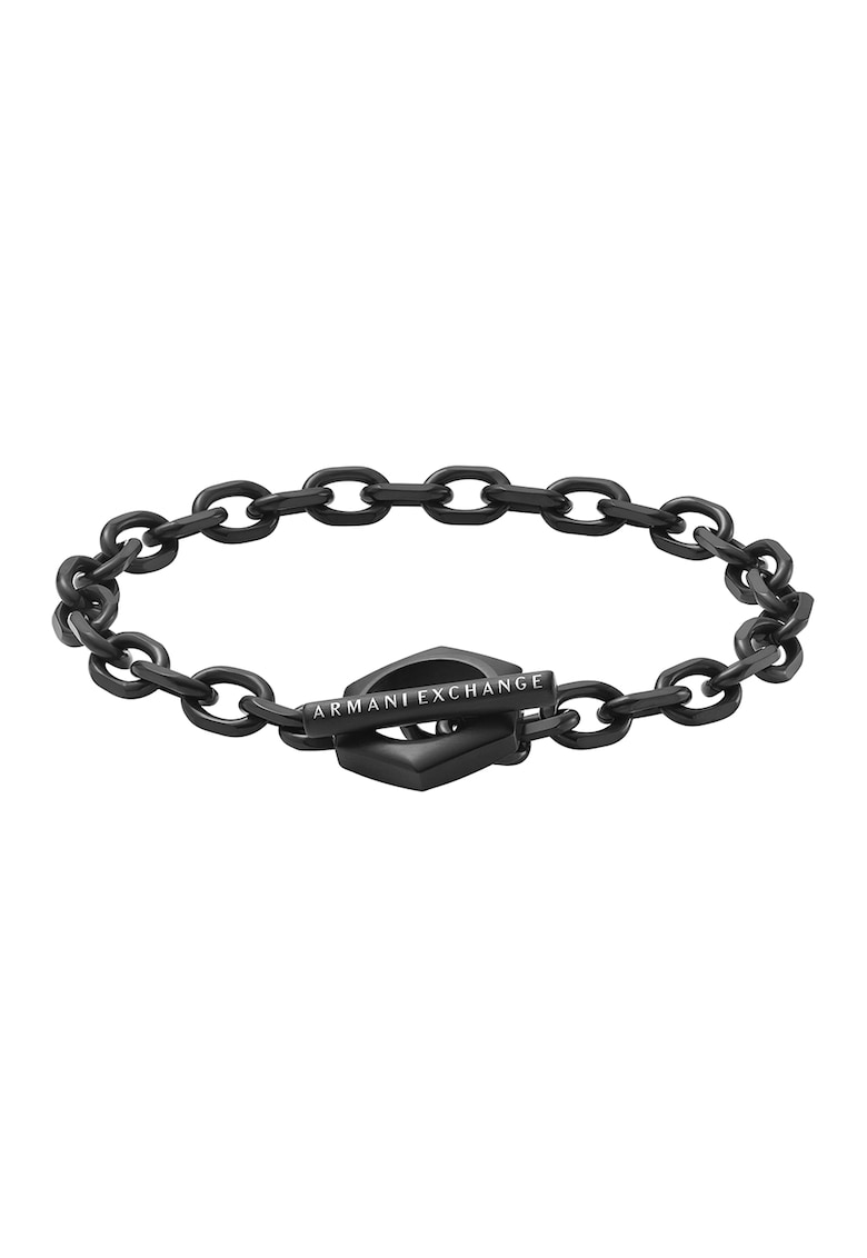 ARMANI EXCHANGE Гривна от неръждаема стомана с лого за Мъже ARMANI EXCHANGE Гривна от неръждаема стомана с лого за Мъже