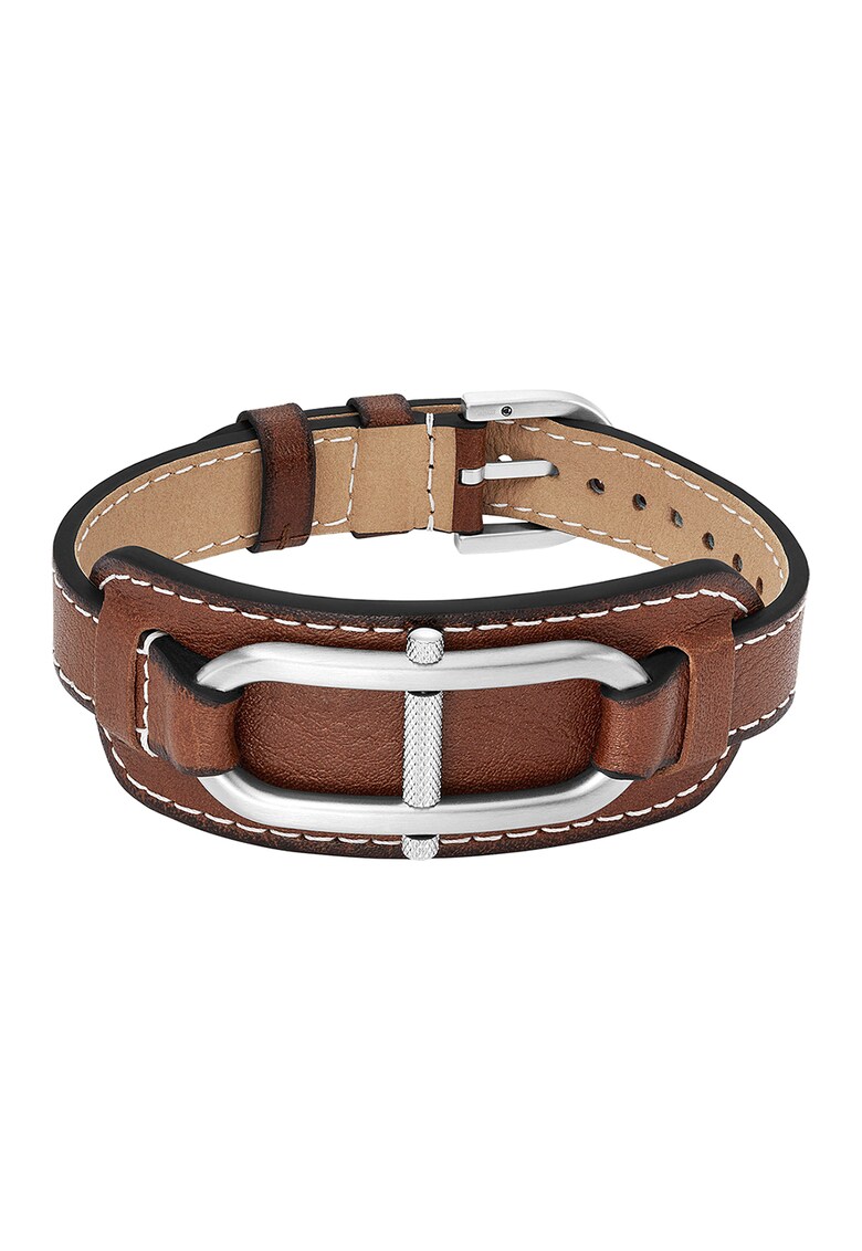 Fossil Кожена гривна с метален детайл за Мъже Fossil Кожена гривна с метален детайл за Мъже