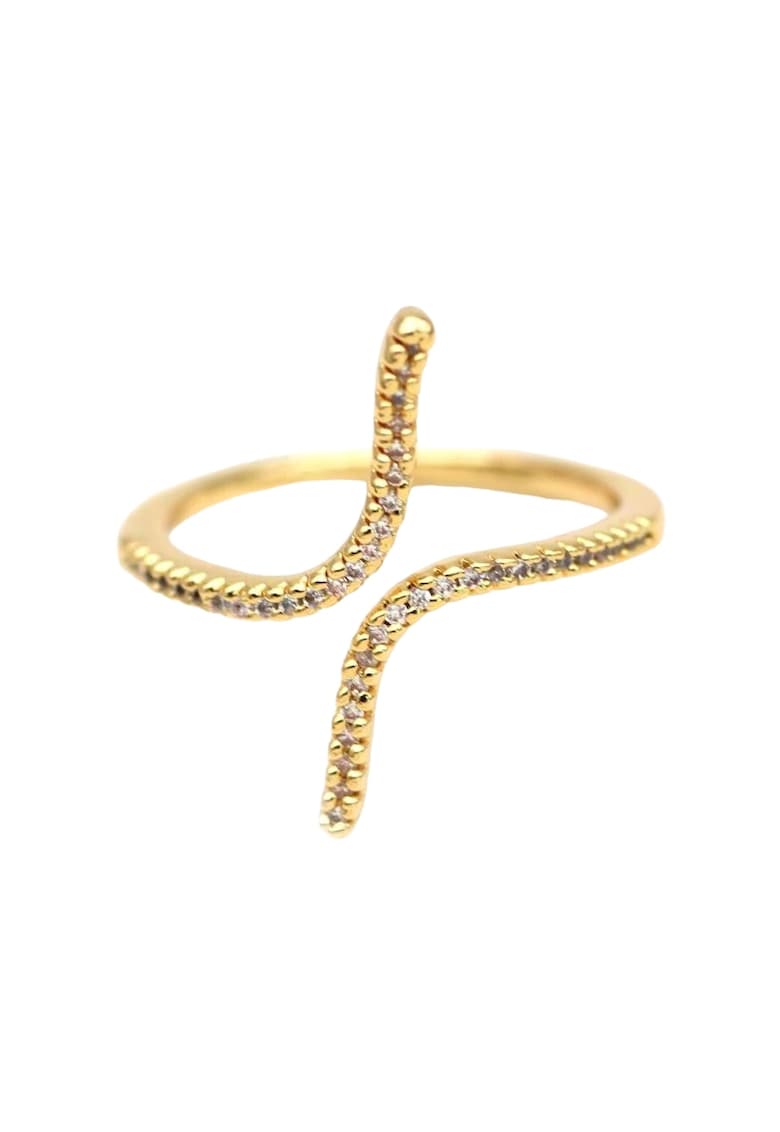 Inel auriu - reglabil - forma de sarpe - cu pietre - Lucretia C4 -