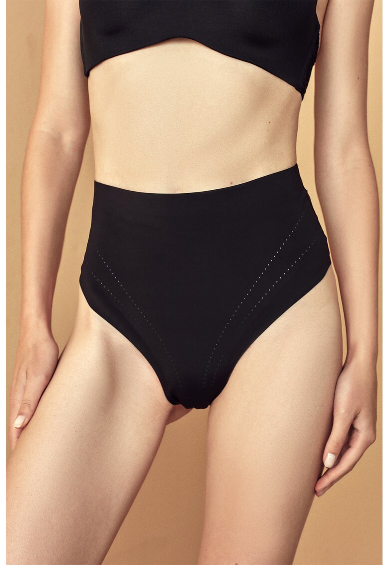 Chiloti tanga cu talie inalta