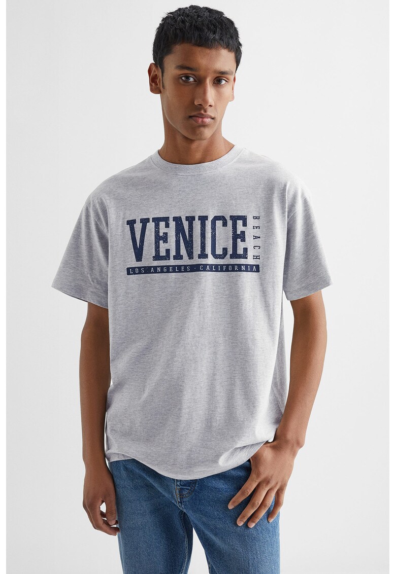 Tricou cu imprimeu text Cannes