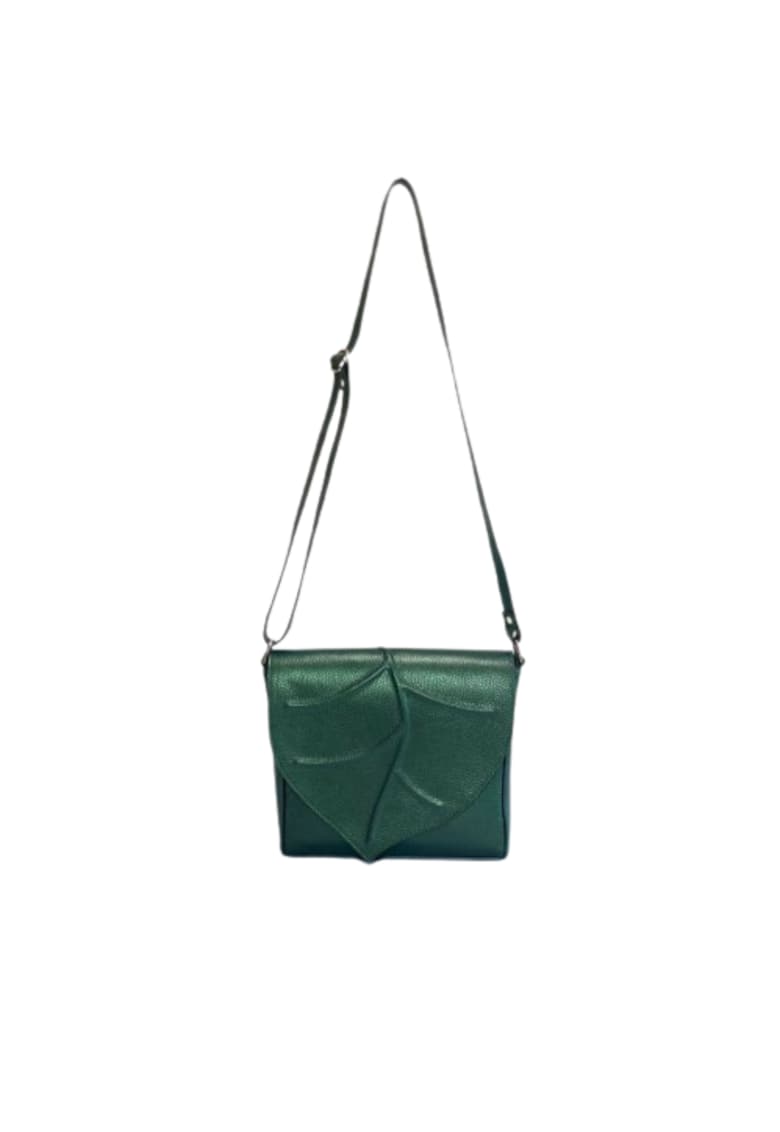 Geanta dama piele - Francine - 23x5x21 - Verde