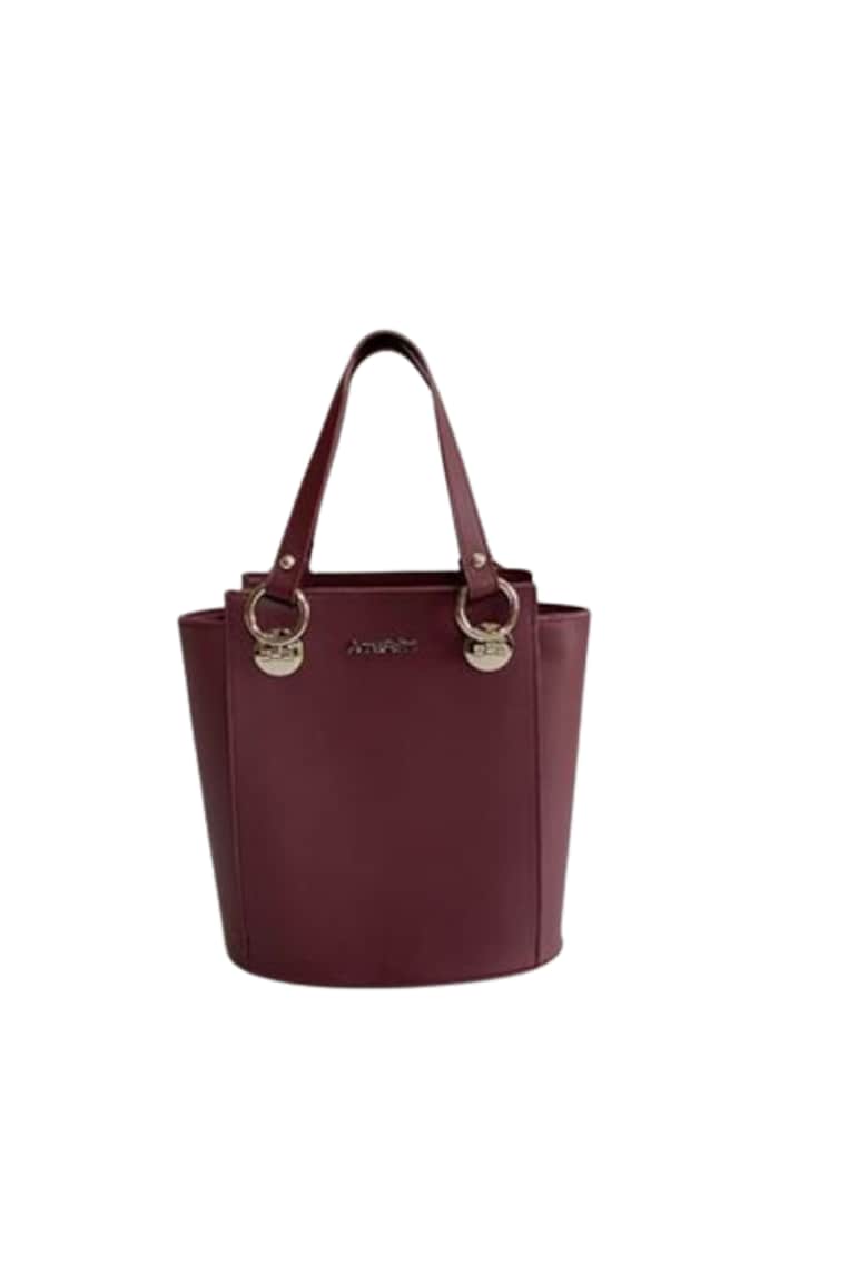 Geanta dama piele - Elisabeth 8 - bordo - 25x14x27 cm
