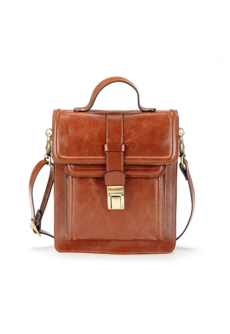 Geanta dama piele -  Borseta 1 - maro - - 22x10x26 cm