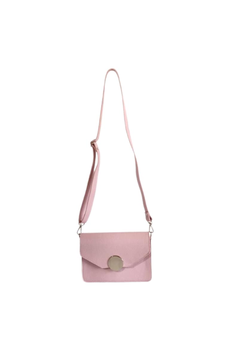 Geanta dama piele - Carmen - roz - 22x10x15 cm