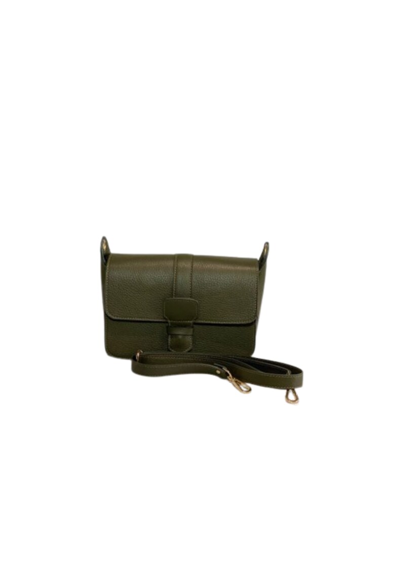 Geanta dama piele - Adora - kaki - 27x14x18 cm