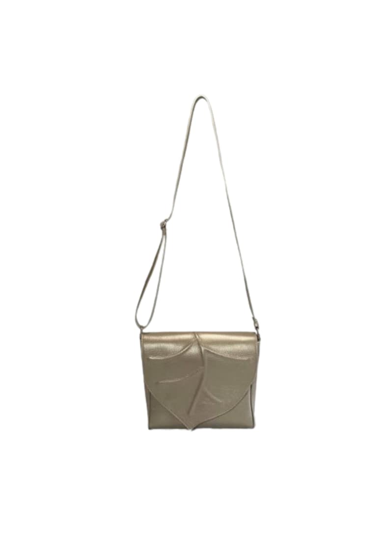 Geanta dama piele - Francine - 23x5x21 - Auriu