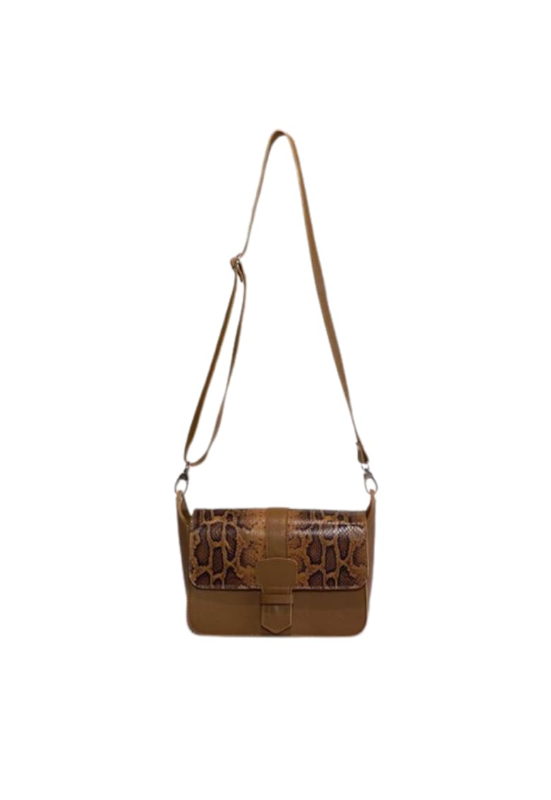 Geanta dama piele -  Adora - coniac - 27x14x18 cm