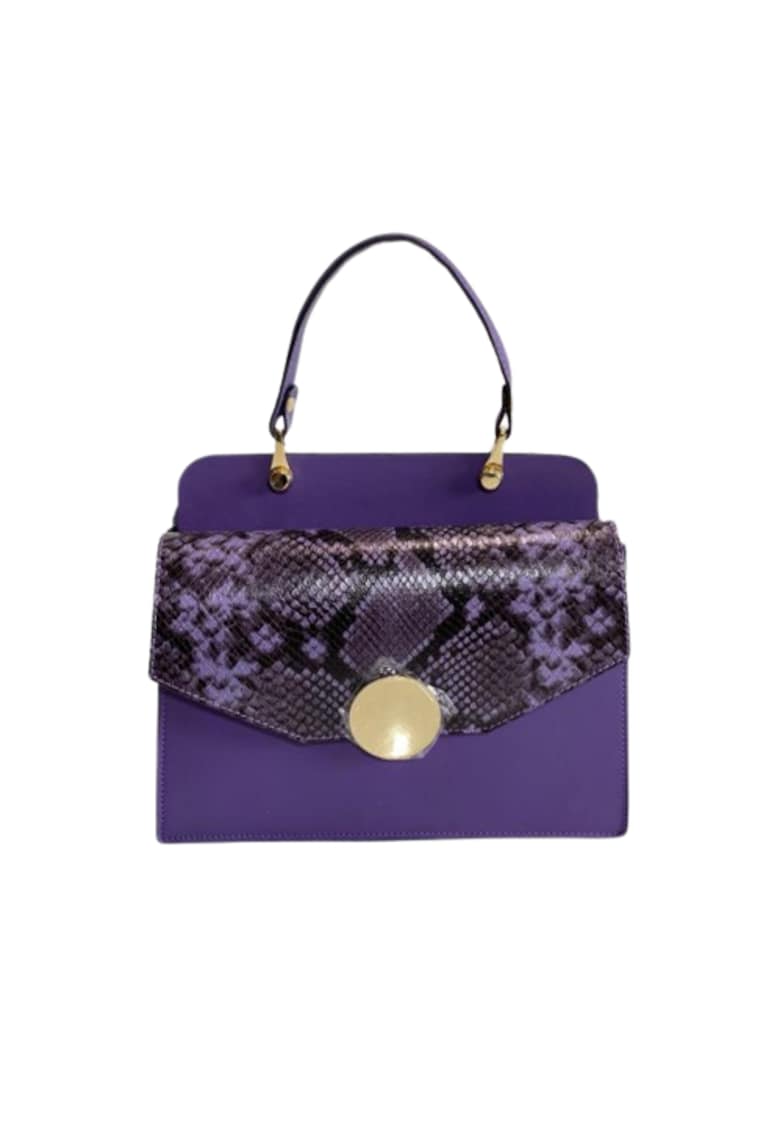 Geanta dama piele - Felicia - mov - 26x12x20 cm