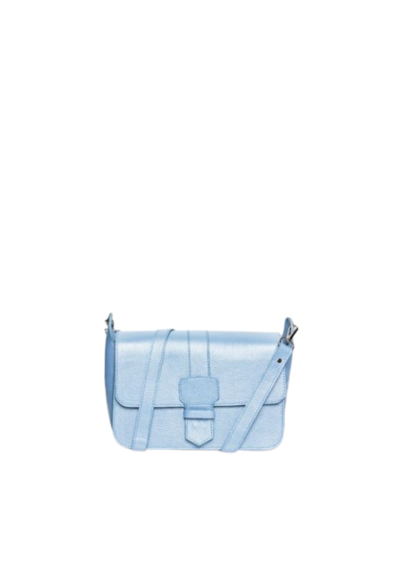 Geanta dama piele - Adora - blue - 27x14x18 cm