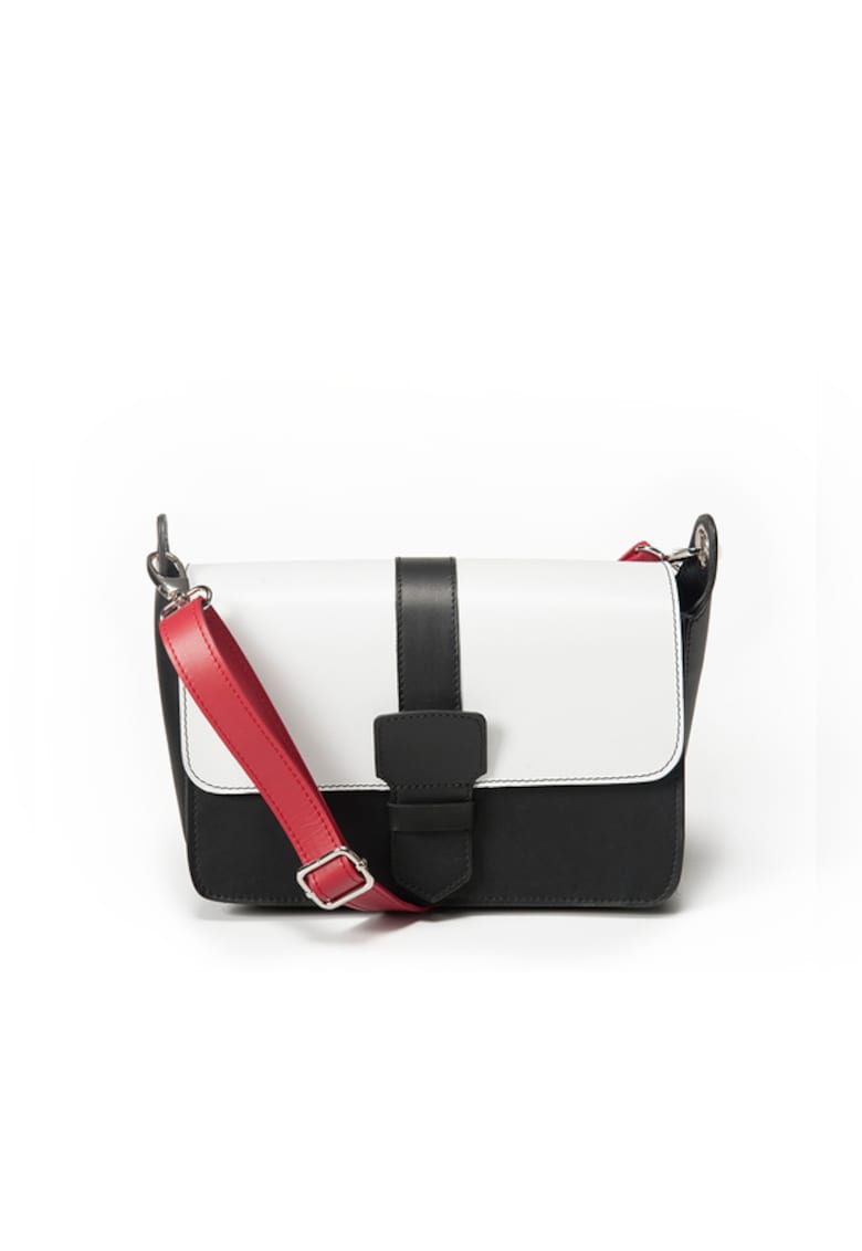 Geanta dama piele -  Adora - alb - 27x14x18 cm