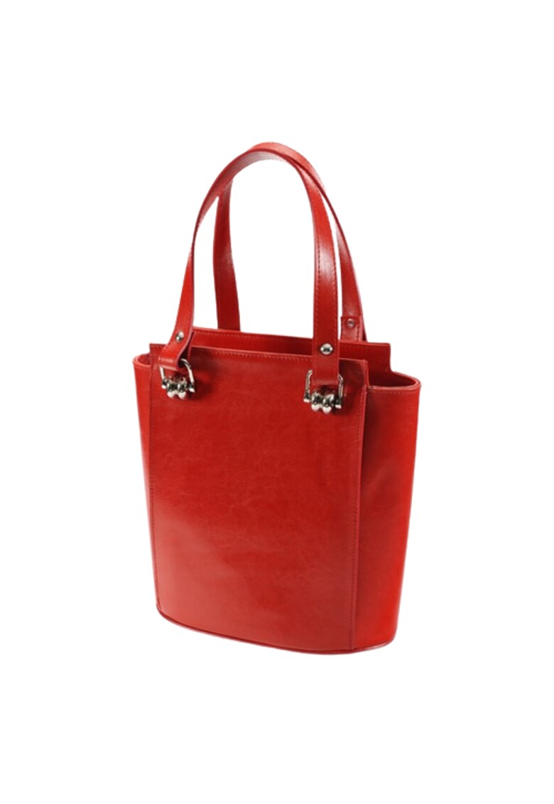 Geanta dama piele - Elisabeth 8 - rosu - 25x14x27 cm