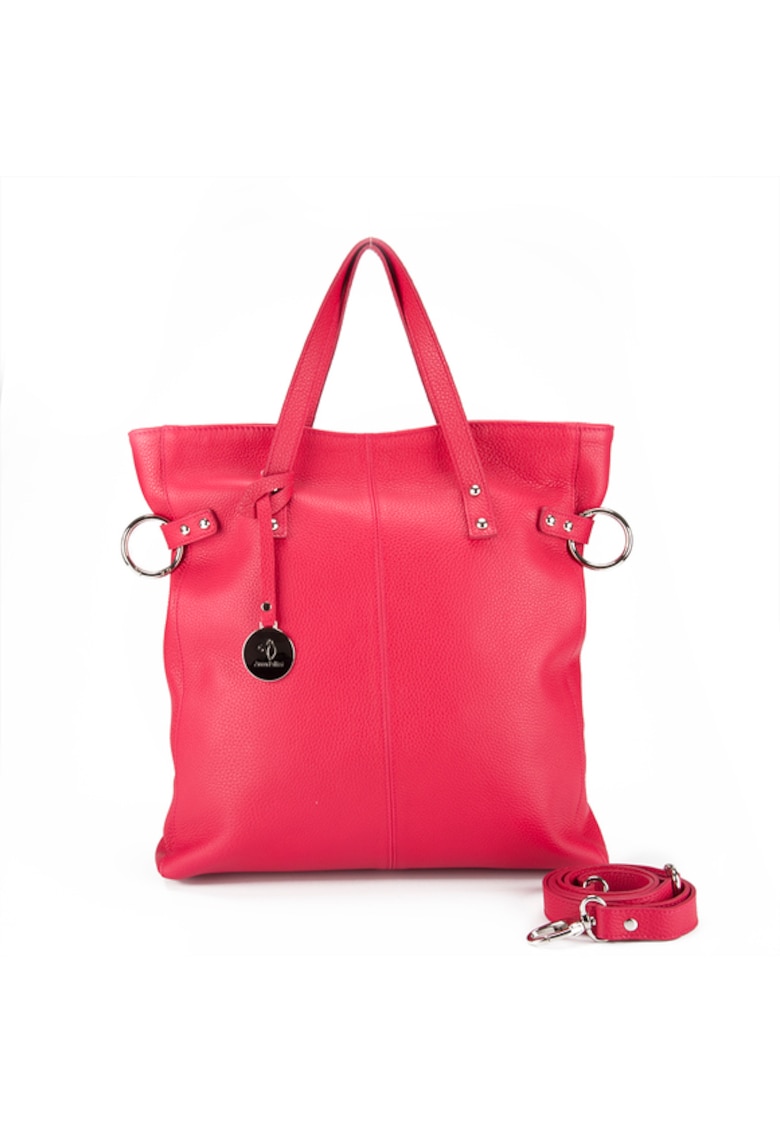 Geanta dama piele - ANNA 42 - Fucsia