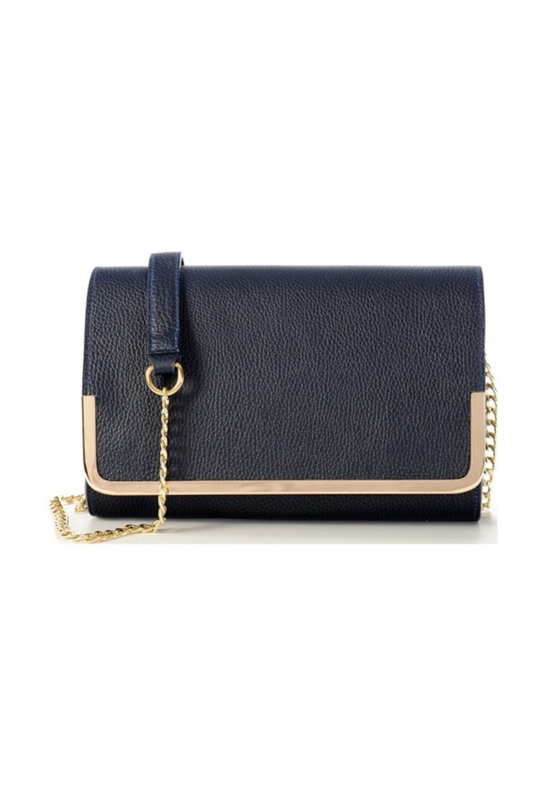 Geanta dama piele -  Laura 41 C rama - bleumarin - 31x7x21 cm Geanta dama piele -  Laura 41 C rama - bleumarin - 31x7x21 cm