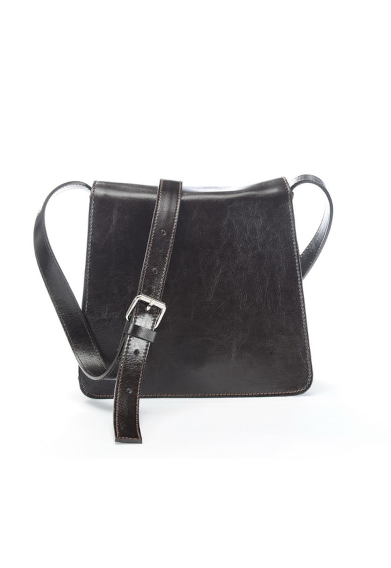 Geanta dama piele - Cristal mic - maro inchis - 23x8x22 cm Geanta dama piele - Cristal mic - maro inchis - 23x8x22 cm