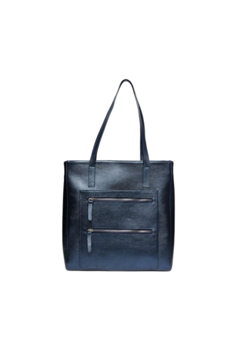 Anna Fellini Geanta dama piele - Holly - 33x10x34 - Bleumarin
